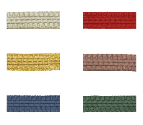 0106-20 Jacquard Borte mit Struktur in verschiedenen Farben