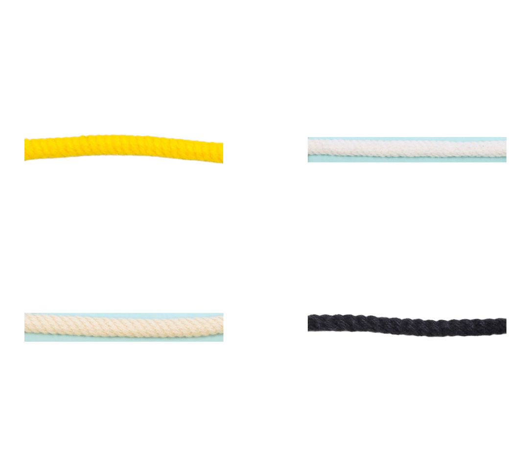 Jacquard Borte mit gedrehtem Seil Design