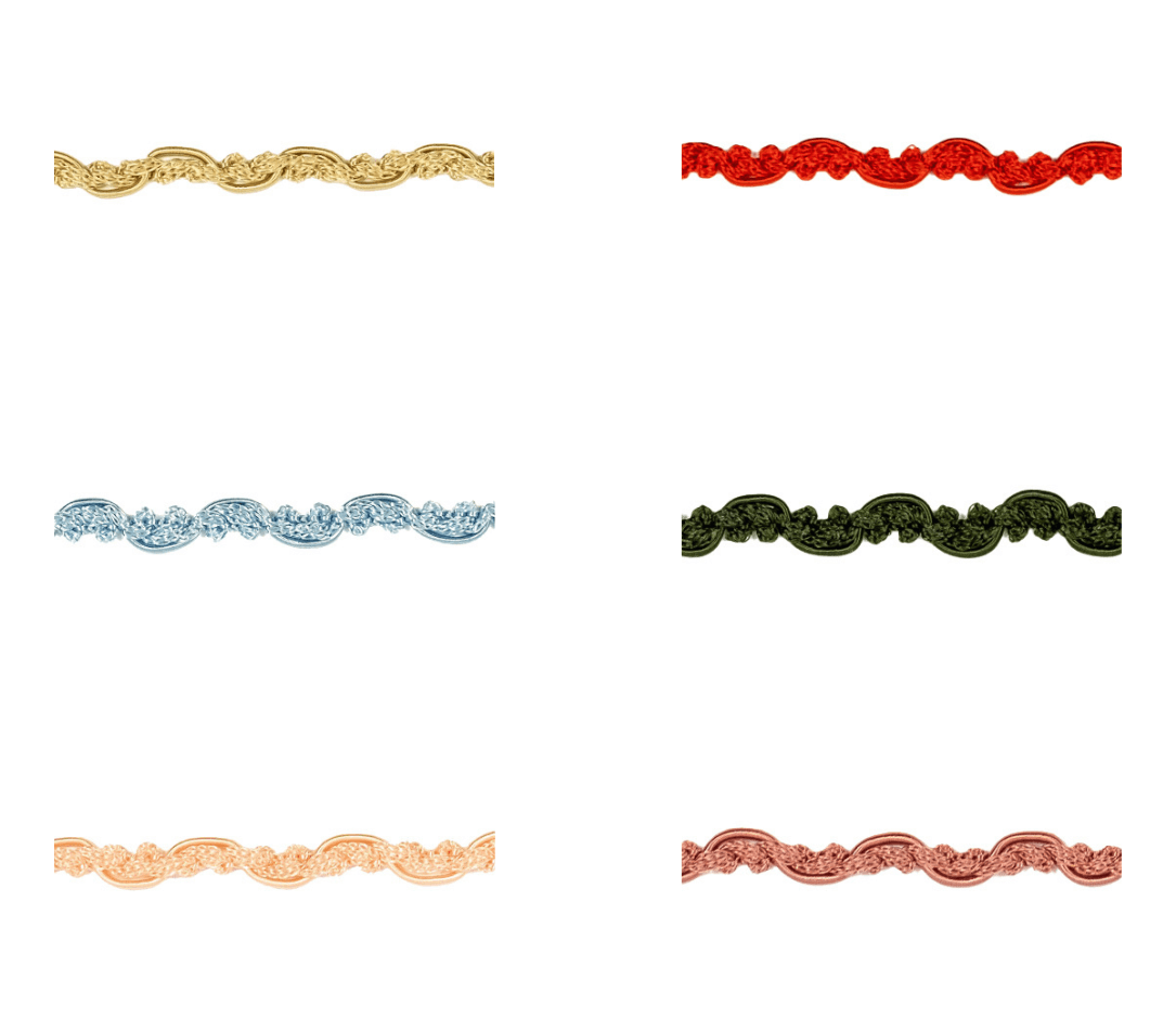 Jacquard Borte mit gewelltem Design