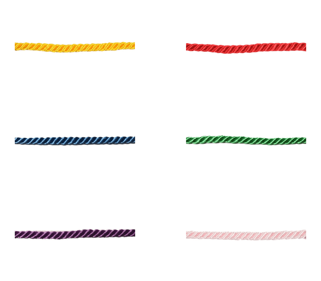 Jacquard Borte mit gedrehtem Seildesign