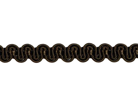 Jaquard Borte mit Wellenlinien