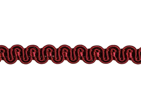 Jaquard Borte mit Wellenlinien