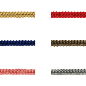 40037-08 Jacquard Borte mit geschwungenem Wellenmuster in verschiedenen Farben