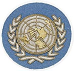 Hand- oder Maschinengesticktes Emblem