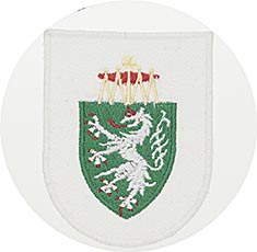 Hand- oder Maschinengesticktes Emblem